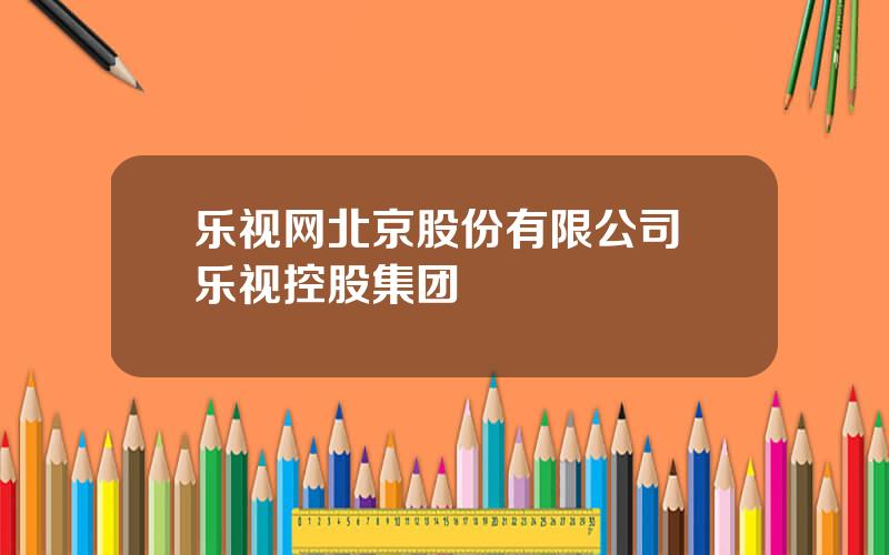 乐视网北京股份有限公司 乐视控股集团